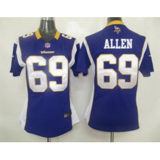 Women Nike Minnesota Vikings 69# Allen Jersey Women Nike Minnesota Vikings 69# Allen Jersey