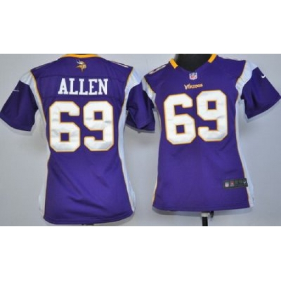 Women Nike Minnesota Vikings 69# Jared Allen Purple Nike NFL Jerseys Women Nike Minnesota Vikings 69# Jared Allen Purple Nike NFL Jerseys