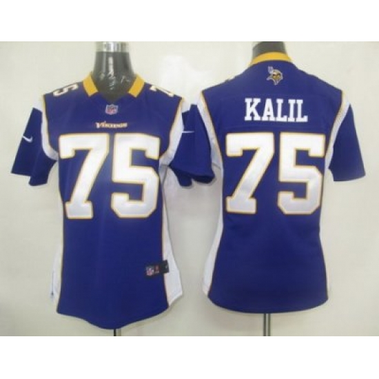 Women Nike Minnesota Vikings 75# Kalil Jersey Women Nike Minnesota Vikings 75# Kalil Jersey