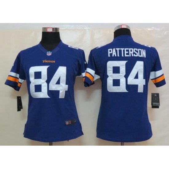 Women Nike Minnesota Vikings 84 Cordarrelle Patterson Purple Limited NFL Football Jerseys 2013 New Style Women Nike Minnesota Vikings 84 Cordarrelle Patterson Purple Limited NFL Football Jerseys 2013 New Style