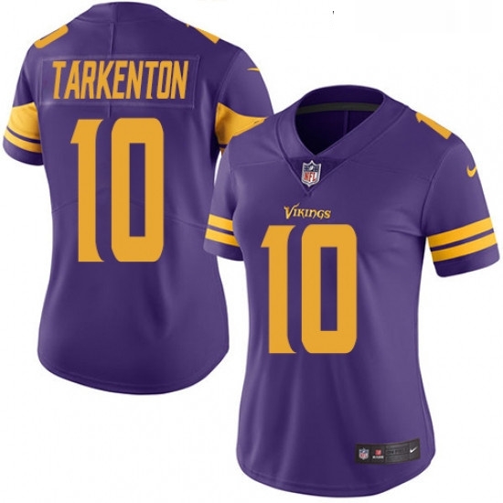 Womens Nike Minnesota Vikings 10 Fran Tarkenton Limited Purple Rush Vapor Untouchable NFL Jersey Womens Nike Minnesota Vikings 10 Fran Tarkenton Limited Purple Rush Vapor Untouchable NFL Jersey