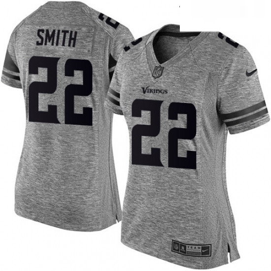 Womens Nike Minnesota Vikings 22 Harrison Smith Limited Gray Gridiron NFL Jersey Womens Nike Minnesota Vikings 22 Harrison Smith Limited Gray Gridiron NFL Jersey