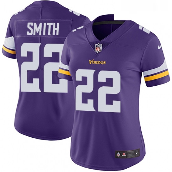 Womens Nike Minnesota Vikings 22 Harrison Smith Purple Team Color Vapor Untouchable Limited Player NFL Jersey Womens Nike Minnesota Vikings 22 Harrison Smith Purple Team Color Vapor Untouchable Limited Player NFL Jersey