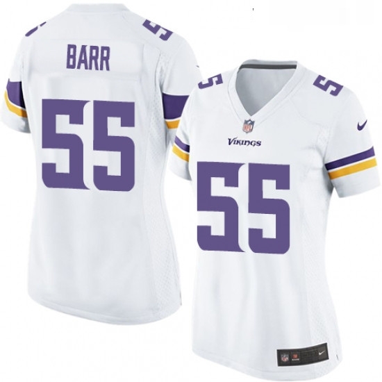 Womens Nike Minnesota Vikings 55 Anthony Barr Game White NFL Jersey Womens Nike Minnesota Vikings 55 Anthony Barr Game White NFL Jersey