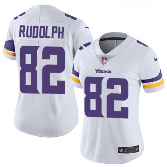 Womens Nike Minnesota Vikings 82 Kyle Rudolph Elite White NFL Jersey Womens Nike Minnesota Vikings 82 Kyle Rudolph Elite White NFL Jersey