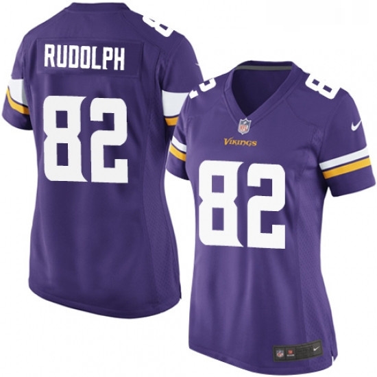 Womens Nike Minnesota Vikings 82 Kyle Rudolph Game Purple Team Color NFL Jersey Womens Nike Minnesota Vikings 82 Kyle Rudolph Game Purple Team Color NFL Jersey