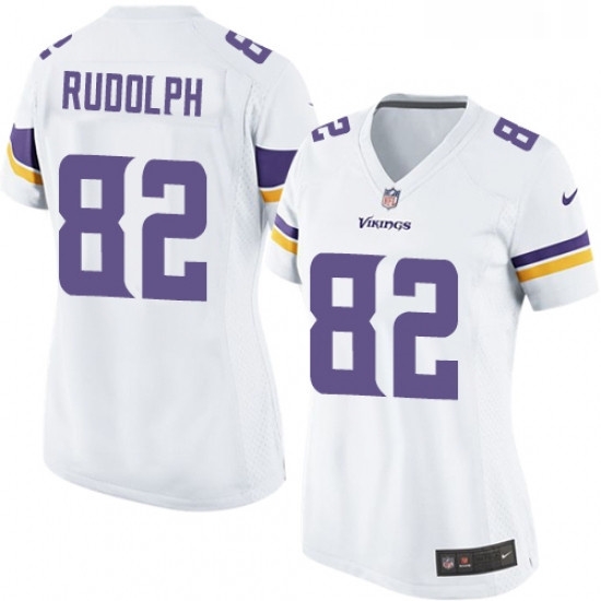 Womens Nike Minnesota Vikings 82 Kyle Rudolph Game White NFL Jersey Womens Nike Minnesota Vikings 82 Kyle Rudolph Game White NFL Jersey