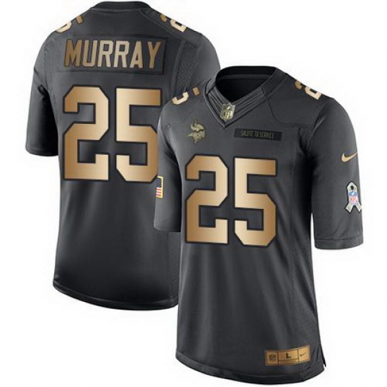 Nike Vikings #25 Latavius Murray Black Youth Stitched NFL Limited Gold Salute to Service Jersey Nike Vikings #25 Latavius Murray Black Youth Stitched NFL Limited Gold Salute to Service Jersey