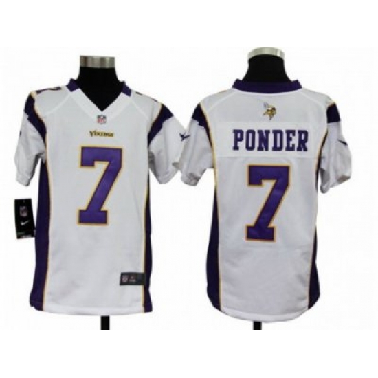Nike Youth NFL Minnesota Vikings #7 Christian Ponder White Jerseys Nike Youth NFL Minnesota Vikings #7 Christian Ponder White Jerseys