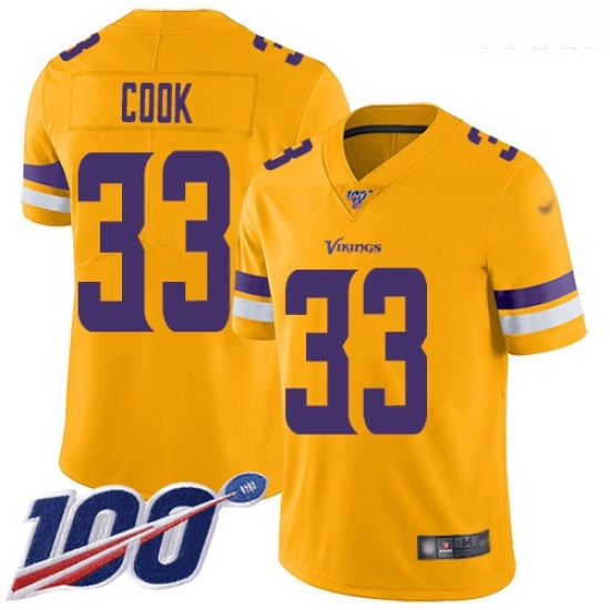 Vikings #33 Dalvin Cook Gold Youth Stitched Football Limited Inverted Legend 100th Season Jersey Vikings #33 Dalvin Cook Gold Youth Stitched Football Limited Inverted Legend 100th Season Jersey