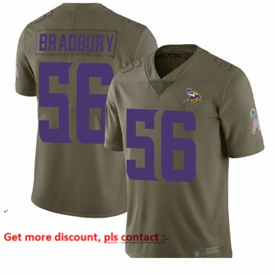 Vikings 56 Garrett Bradbury Olive Youth Stitched Football Limited 2017 Salute to Service Jersey Vikings 56 Garrett Bradbury Olive Youth Stitched Football Limited 2017 Salute to Service Jersey