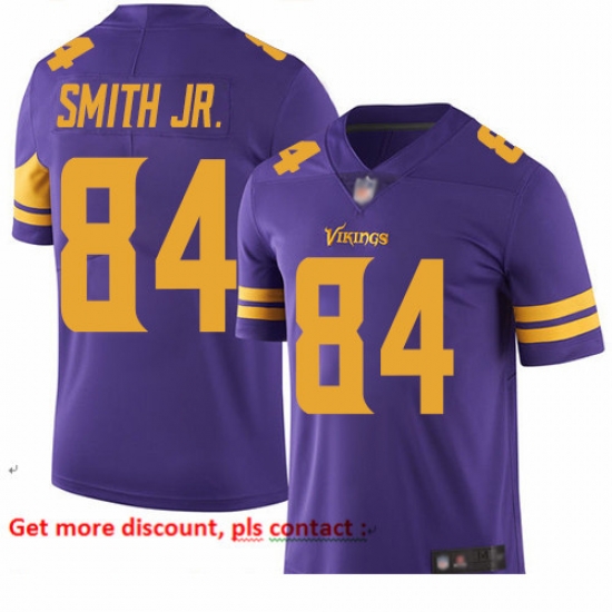 Vikings 84 Irv Smith Jr Purple Youth Stitched Football Limited Rush Jersey Vikings 84 Irv Smith Jr Purple Youth Stitched Football Limited Rush Jersey