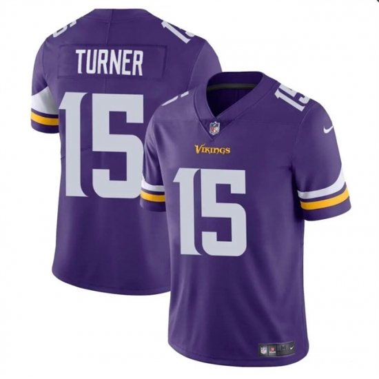 Youth Minnesota Vikings 15 Dallas Turner Purple 2024 Draft Vapor Untouchable Limited Stitched Jersey Youth Minnesota Vikings 15 Dallas Turner Purple 2024 Draft Vapor Untouchable Limited Stitched Jersey