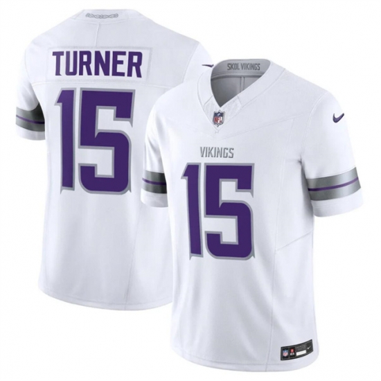 Youth Minnesota Vikings 15 Dallas Turner White F U S E Winter Warrior Limited Stitched Jersey Youth Minnesota Vikings 15 Dallas Turner White F U S E Winter Warrior Limited Stitched Jersey