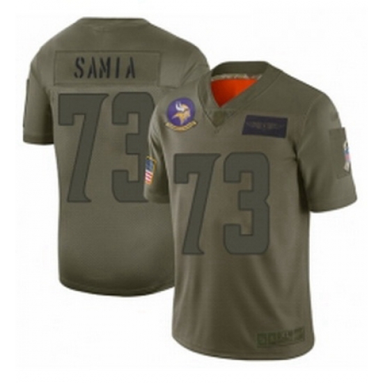Youth Minnesota Vikings 73 Dru Samia Limited Camo 2019 Salute to Service Football Jersey Youth Minnesota Vikings 73 Dru Samia Limited Camo 2019 Salute to Service Football Jersey