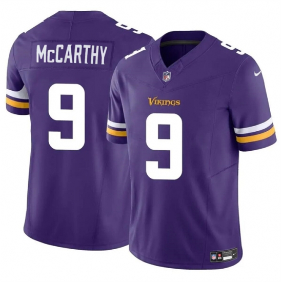 Youth Minnesota Vikings 9 J J McCarthy Purple 2024 Draft F U S E Vapor Untouchable Limited Stitched Jersey Youth Minnesota Vikings 9 J J McCarthy Purple 2024 Draft F U S E Vapor Untouchable Limited Stitched Jersey