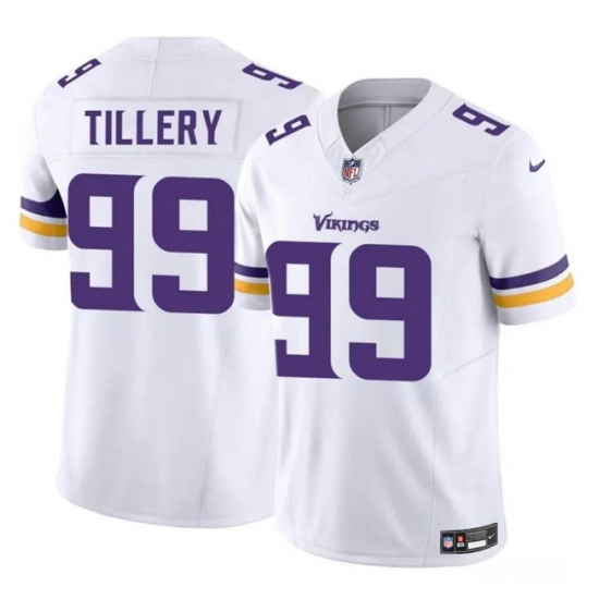 Youth Minnesota Vikings 99 Jerry Tillery White 2023 F U S E Vapor Untouchable Limited Stitched Jersey Youth Minnesota Vikings 99 Jerry Tillery White 2023 F U S E Vapor Untouchable Limited Stitched Jersey