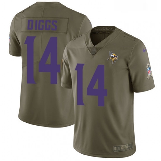 Youth Nike Minnesota Vikings 14 Stefon Diggs Limited Olive 2017 Salute to Service NFL Jersey Youth Nike Minnesota Vikings 14 Stefon Diggs Limited Olive 2017 Salute to Service NFL Jersey