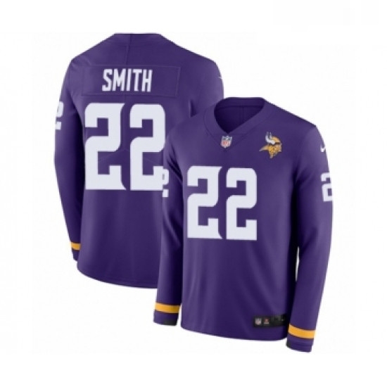 Youth Nike Minnesota Vikings 22 Harrison Smith Limited Purple Therma Long Sleeve NFL Jersey Youth Nike Minnesota Vikings 22 Harrison Smith Limited Purple Therma Long Sleeve NFL Jersey