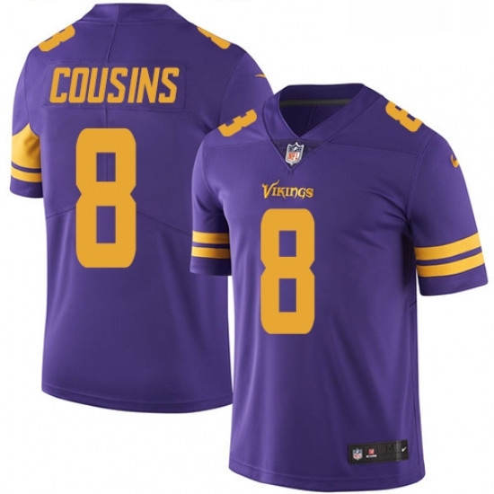 Youth Nike Minnesota Vikings 8 Kirk Cousins Limited Purple Rush Vapor Untouchable NFL Jersey Youth Nike Minnesota Vikings 8 Kirk Cousins Limited Purple Rush Vapor Untouchable NFL Jersey