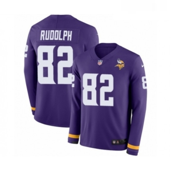 Youth Nike Minnesota Vikings 82 Kyle Rudolph Limited Purple Therma Long Sleeve NFL Jersey Youth Nike Minnesota Vikings 82 Kyle Rudolph Limited Purple Therma Long Sleeve NFL Jersey