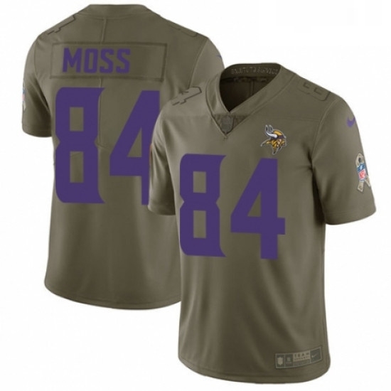 Youth Nike Minnesota Vikings 84 Randy Moss Limited Olive 2017 Salute to Service NFL Jersey Youth Nike Minnesota Vikings 84 Randy Moss Limited Olive 2017 Salute to Service NFL Jersey