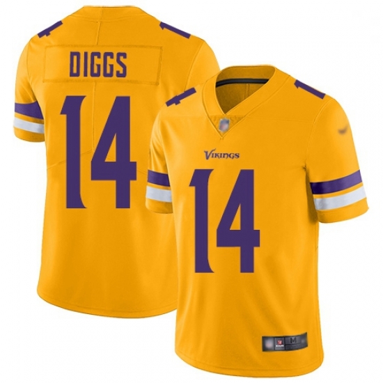 Youth Vikings 14 Stefon Diggs Gold Stitched Football Limited Inverted Legend Jersey Youth Vikings 14 Stefon Diggs Gold Stitched Football Limited Inverted Legend Jersey