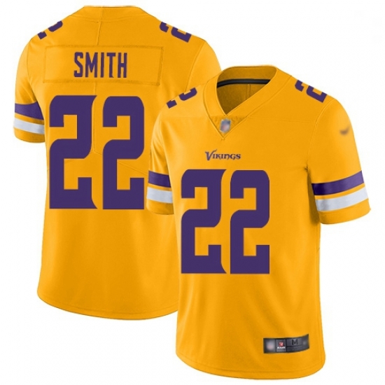 Youth Vikings 22 Harrison Smith Gold Stitched Football Limited Inverted Legend Jersey Youth Vikings 22 Harrison Smith Gold Stitched Football Limited Inverted Legend Jersey