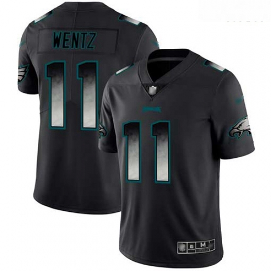Eagles 11 Carson Wentz Black Men Stitched Football Vapor Untouchable Limited Smoke Fashion Jersey Eagles 11 Carson Wentz Black Men Stitched Football Vapor Untouchable Limited Smoke Fashion Jersey