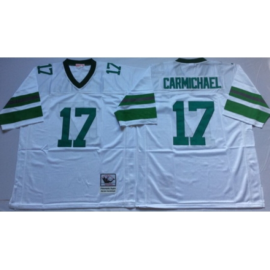 Eagles 17 Harold Carmichael White Throwback Jersey Eagles 17 Harold Carmichael White Throwback Jersey