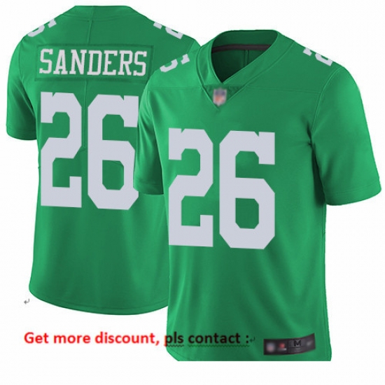 Eagles 26 Miles Sanders Green Men Stitched Football Limited Rush Jersey Eagles 26 Miles Sanders Green Men Stitched Football Limited Rush Jersey