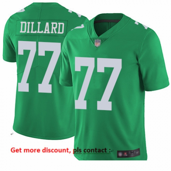 Eagles 77 Andre Dillard Green Men Stitched Football Limited Rush Jersey Eagles 77 Andre Dillard Green Men Stitched Football Limited Rush Jersey