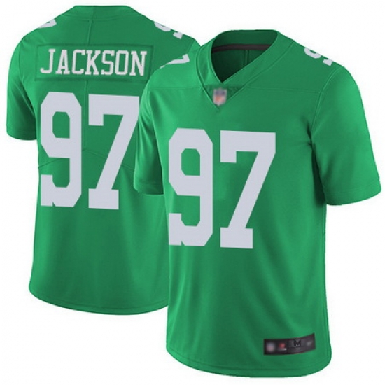 Eagles #97 Malik Jackson Green Men Stitched Football Limited Rush Jersey Eagles #97 Malik Jackson Green Men Stitched Football Limited Rush Jersey