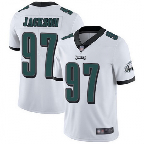 Eagles #97 Malik Jackson White Men Stitched Football Vapor Untouchable Limited Jersey Eagles #97 Malik Jackson White Men Stitched Football Vapor Untouchable Limited Jersey