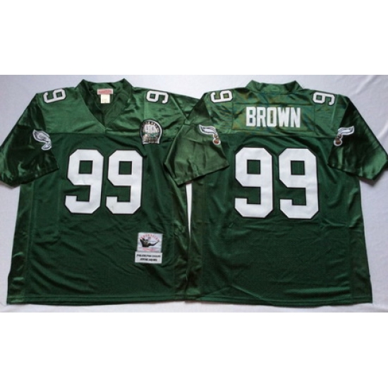 Eagles 99 Jerome Brown Green Throwback Jersey Eagles 99 Jerome Brown Green Throwback Jersey