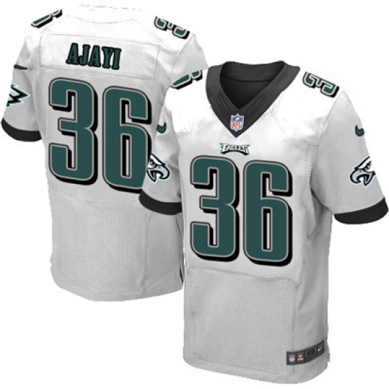 Men Nike Eagles #36 Jay Ajayi White Stitched NFL New Elite Jersey Men Nike Eagles #36 Jay Ajayi White Stitched NFL New Elite Jersey