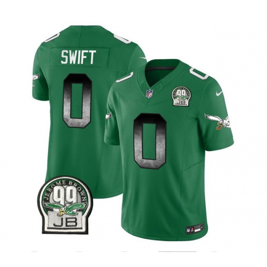 Men Philadelphia Eagles 0 D 27Andre Swift Green 2023 F U S E Throwback Vapor Untouchable Limited Stitched Football Jersey Men Philadelphia Eagles 0 D 27Andre Swift Green 2023 F U S E Throwback Vapor Untouchable Limited Stitched Football Jersey