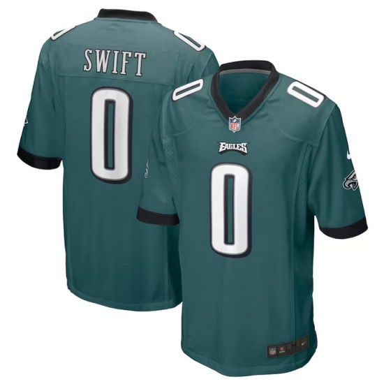 Men Philadelphia Eagles 0 D'Andre Swift Green 2023 Draft Stitched Game Jersey Men Philadelphia Eagles 0 D'Andre Swift Green 2023 Draft Stitched Game Jersey