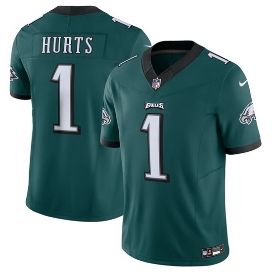 Men Philadelphia Eagles 1 Jalen Hurts Green 2023 F.U.S.E. Vapor Untouchable Limited Stitched Football Jersey Men Philadelphia Eagles 1 Jalen Hurts Green 2023 F.U.S.E. Vapor Untouchable Limited Stitched Football Jersey