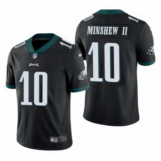Men Philadelphia Eagles 10 Gardner Minshew II Black Vapor Untouchable Limited Stitched Jersey Men Philadelphia Eagles 10 Gardner Minshew II Black Vapor Untouchable Limited Stitched Jersey