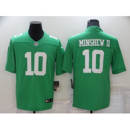 Men Philadelphia Eagles 10 Gardner Minshew II Green Vapor Untouchable Limited Stitched Jersey Men Philadelphia Eagles 10 Gardner Minshew II Green Vapor Untouchable Limited Stitched Jersey