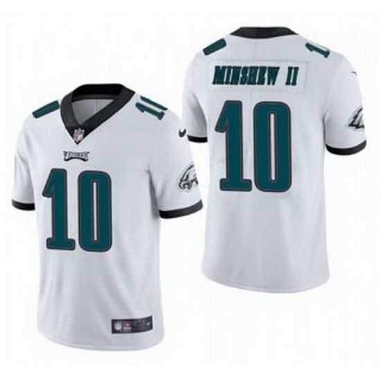 Men Philadelphia Eagles 10 Gardner Minshew II White Vapor Untouchable Limited Stitched Jersey Men Philadelphia Eagles 10 Gardner Minshew II White Vapor Untouchable Limited Stitched Jersey