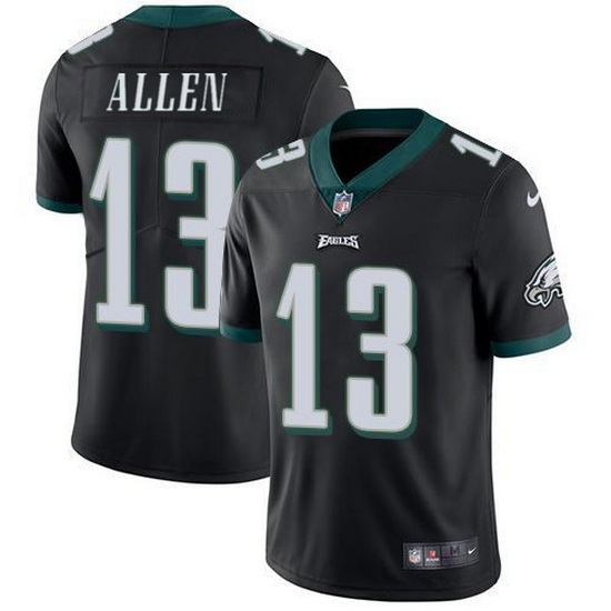 Men Philadelphia Eagles 13 Devon Allen Black Vapor Untouchable Limited Stitched Jersey Men Philadelphia Eagles 13 Devon Allen Black Vapor Untouchable Limited Stitched Jersey