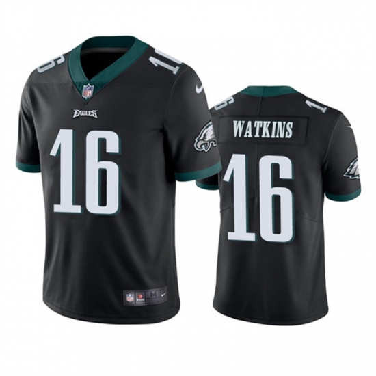 Men Philadelphia Eagles 16 Quez Watkins 2022 Black Vapor Untouchable Limited Stitched Jersey Men Philadelphia Eagles 16 Quez Watkins 2022 Black Vapor Untouchable Limited Stitched Jersey
