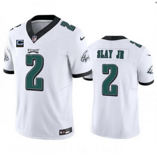 Men Philadelphia Eagles 2 Darius Slay JR White F U S E With 3 Star C Patch Vapor Untouchable Limited Stitched Football Jersey Men Philadelphia Eagles 2 Darius Slay JR White F U S E With 3 Star C Patch Vapor Untouchable Limited Stitched Football Jersey