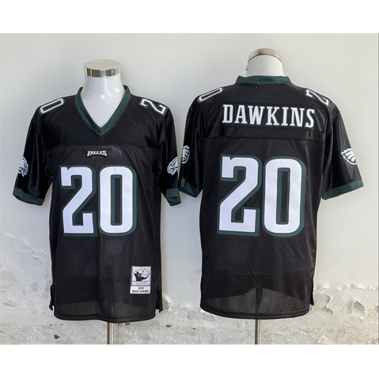 Men Philadelphia Eagles 20 Brian Dawkins Black Stitched Football Jersey Men Philadelphia Eagles 20 Brian Dawkins Black Stitched Football Jersey