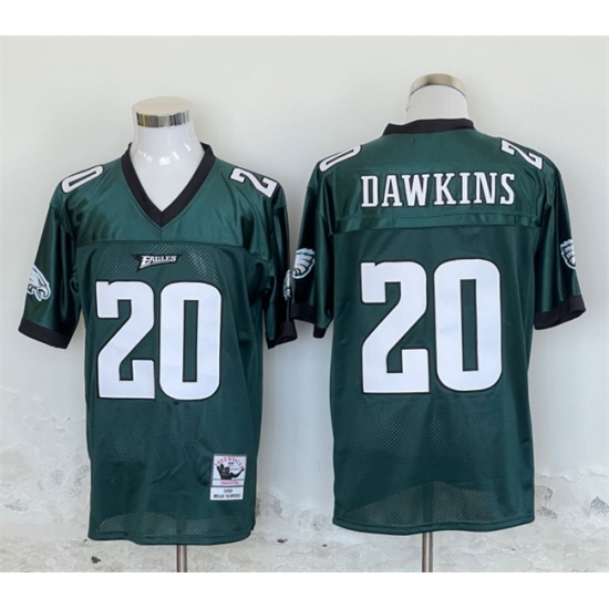 Men Philadelphia Eagles 20 Brian Dawkins Green Stitched Football Jersey Men Philadelphia Eagles 20 Brian Dawkins Green Stitched Football Jersey