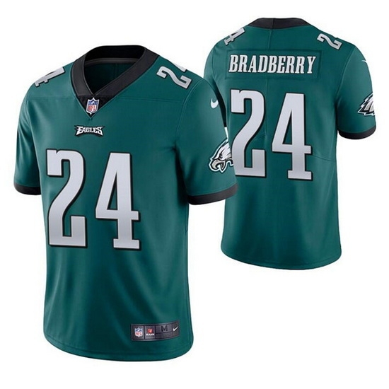 Men Philadelphia Eagles 24 James Bradberry Green Vapor Untouchable Limited Stitched Jersey Men Philadelphia Eagles 24 James Bradberry Green Vapor Untouchable Limited Stitched Jersey