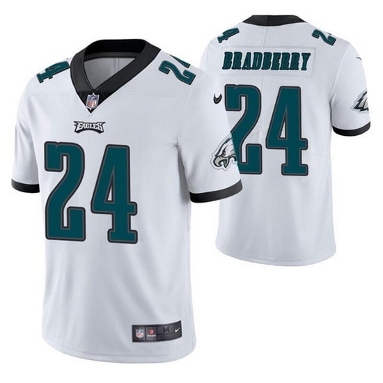 Men Philadelphia Eagles 24 James Bradberry White Vapor Untouchable Limited Stitched Jersey Men Philadelphia Eagles 24 James Bradberry White Vapor Untouchable Limited Stitched Jersey