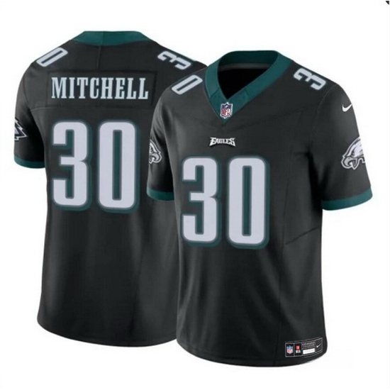Men Philadelphia Eagles 30 Quinyon Mitchell Black 2024 Draft F U S E Vapor Untouchable Limited Stitched Football Jersey Men Philadelphia Eagles 30 Quinyon Mitchell Black 2024 Draft F U S E Vapor Untouchable Limited Stitched Football Jersey